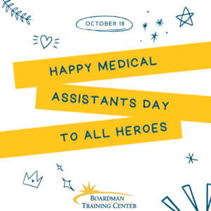 Happy Medical Assistants Day Boardman Training Center graphic